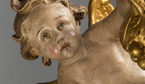 Dettaglio coppia di putti