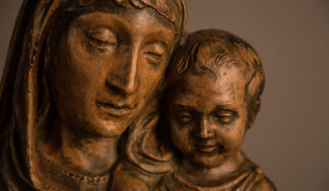 Dettaglio di Madonna con bambino